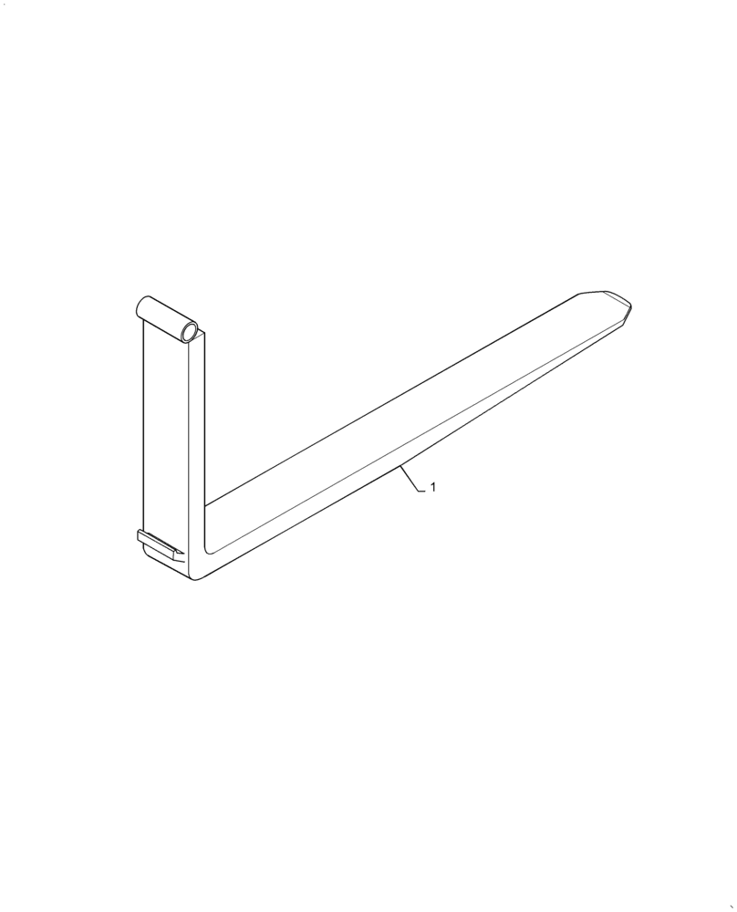 Схема запчастей Case 588H - (89.750.AA[06]) - VAR - 423091 - 48" FORKS WITH SHAFT (89) - TOOLS