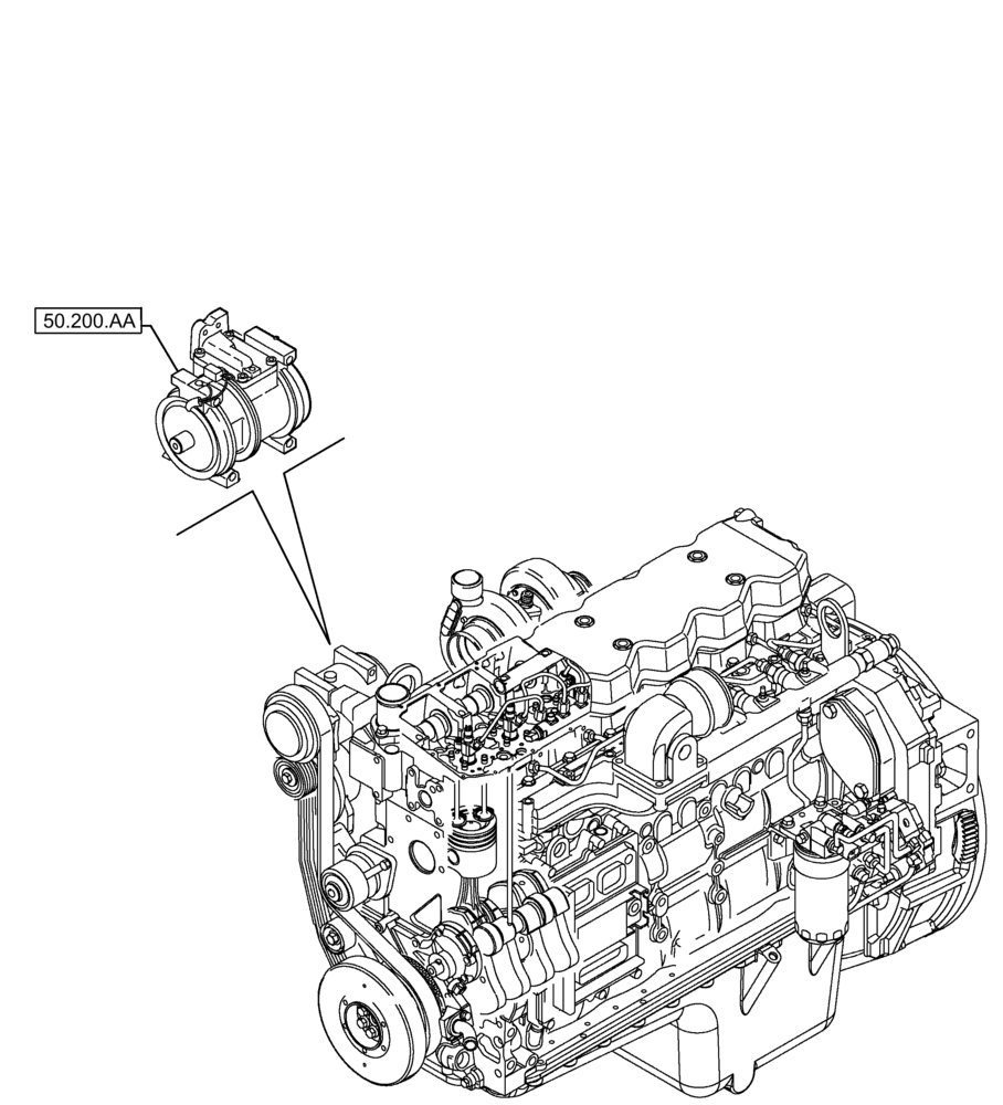 Схема запчастей Case F4HFE6136 B003 - (00.000.50) - PICTORIAL INDEX - CAB CLIMATE CONTROL (00) - GENERAL & PICTORIAL INDEX