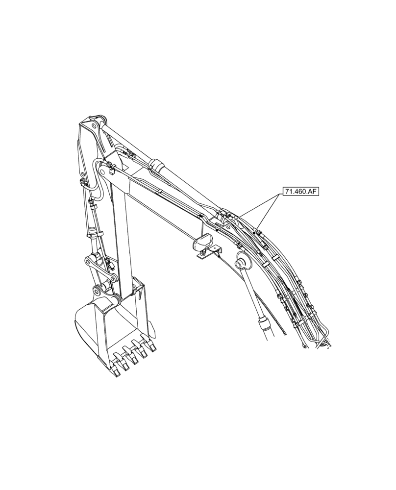 Схема запчастей Case CX350D LC - (00.000.71) - PICTORIAL INDEX - LUBRICATION SYSTEM (00) - GENERAL & PICTORIAL INDEX