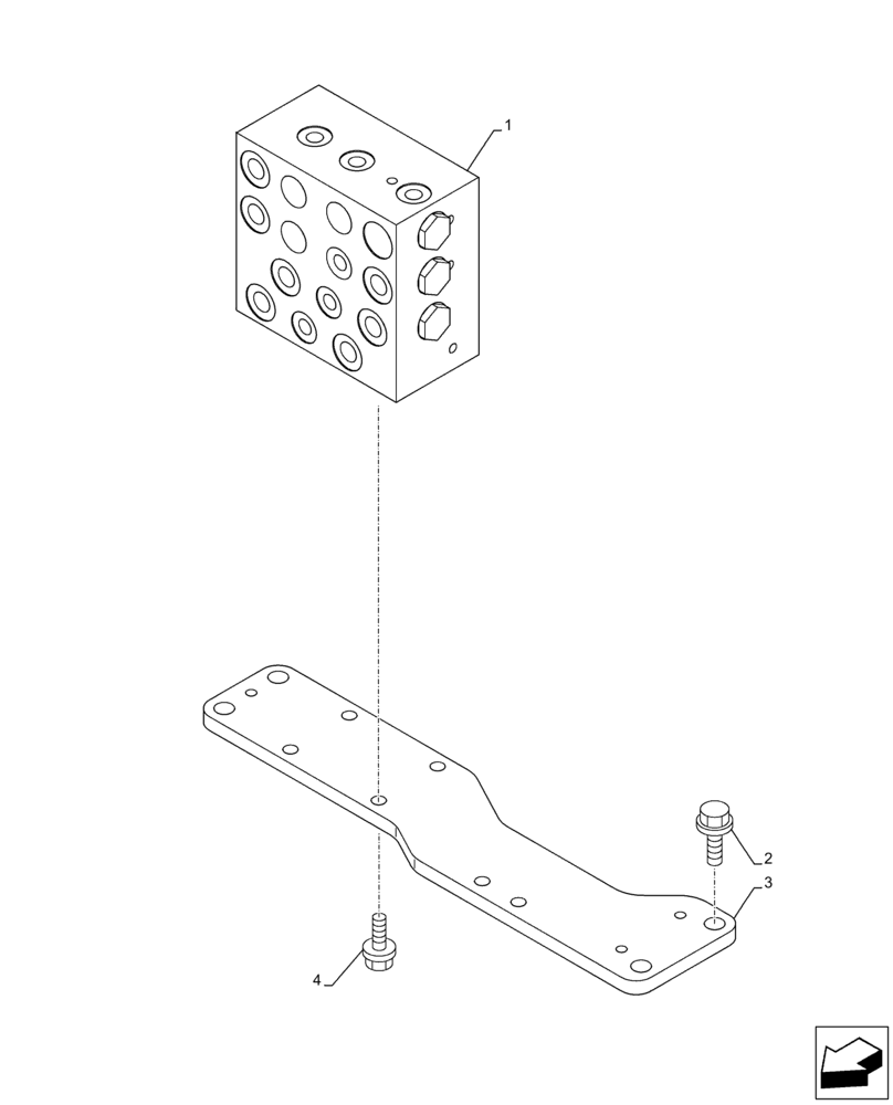 Схема запчастей Case CX210D LC LR - (35.355.AR) - STD + VAR - 461558 - JOYSTICK, CUSHION, VALVE, CONTROL PATTERN SELECTION (35) - HYDRAULIC SYSTEMS