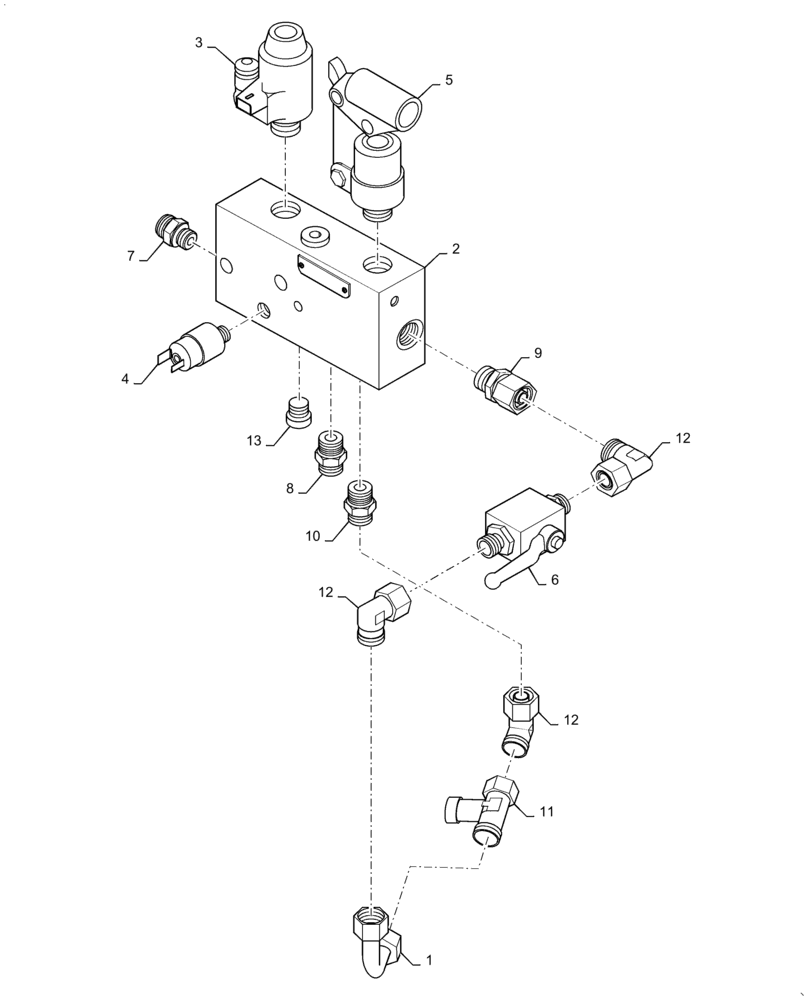 Схема запчастей Case DV209C - (33.202.CM) - BRAKE VALVE ASSEMBLY ASN SER#NFNTR2035 (33) - BRAKES & CONTROLS