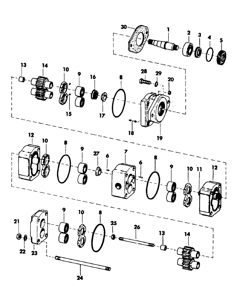 Схема запчастей Case 50 - (115) - SWING AND TRACK DRIVE MOTORS (35) - HYDRAULIC SYSTEMS