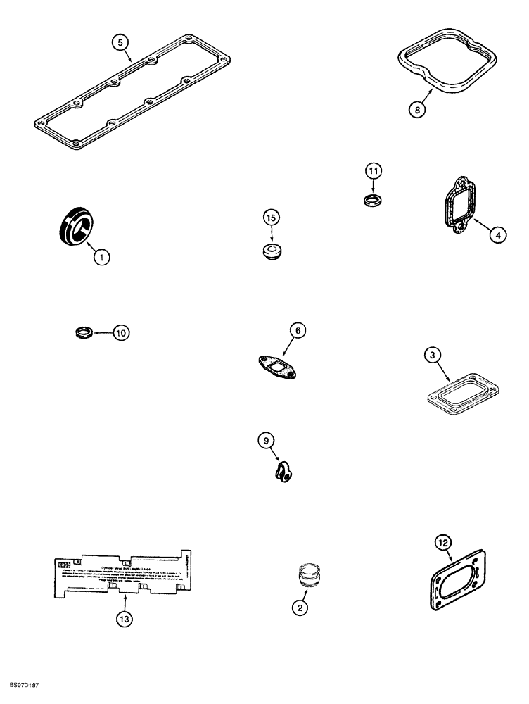 Схема запчастей Case 580SL - (2-048) - GASKET KIT, 4T-390 EMISSIONS CERTIFIED ENGINE (02) - ENGINE