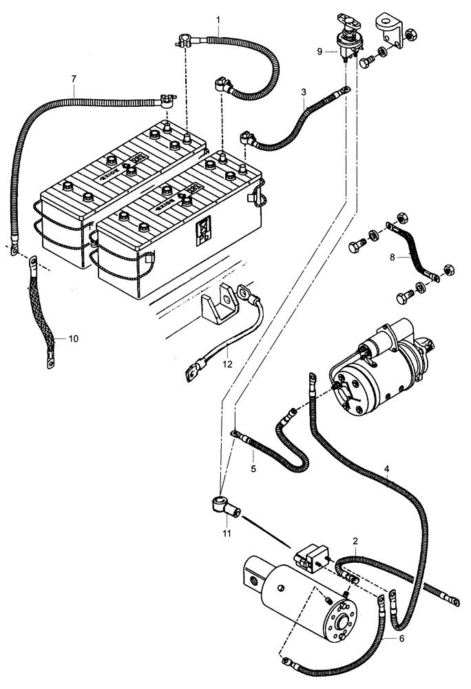 Схема запчастей Case 325 - (6.720/1[05A]) - ELECTRIC COMPONENTS (13) - Electrical System / Decals