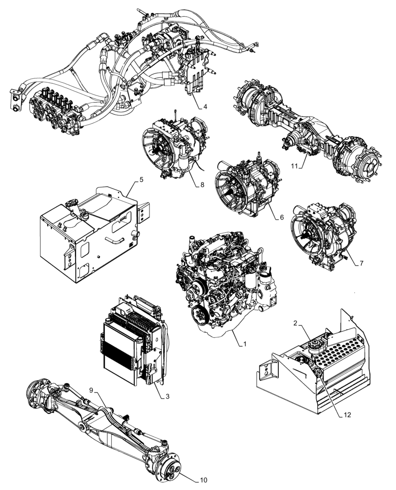 Схема запчастей Case 580SN WT - (05.100.03) - CAPACITIES (05) - SERVICE & MAINTENANCE