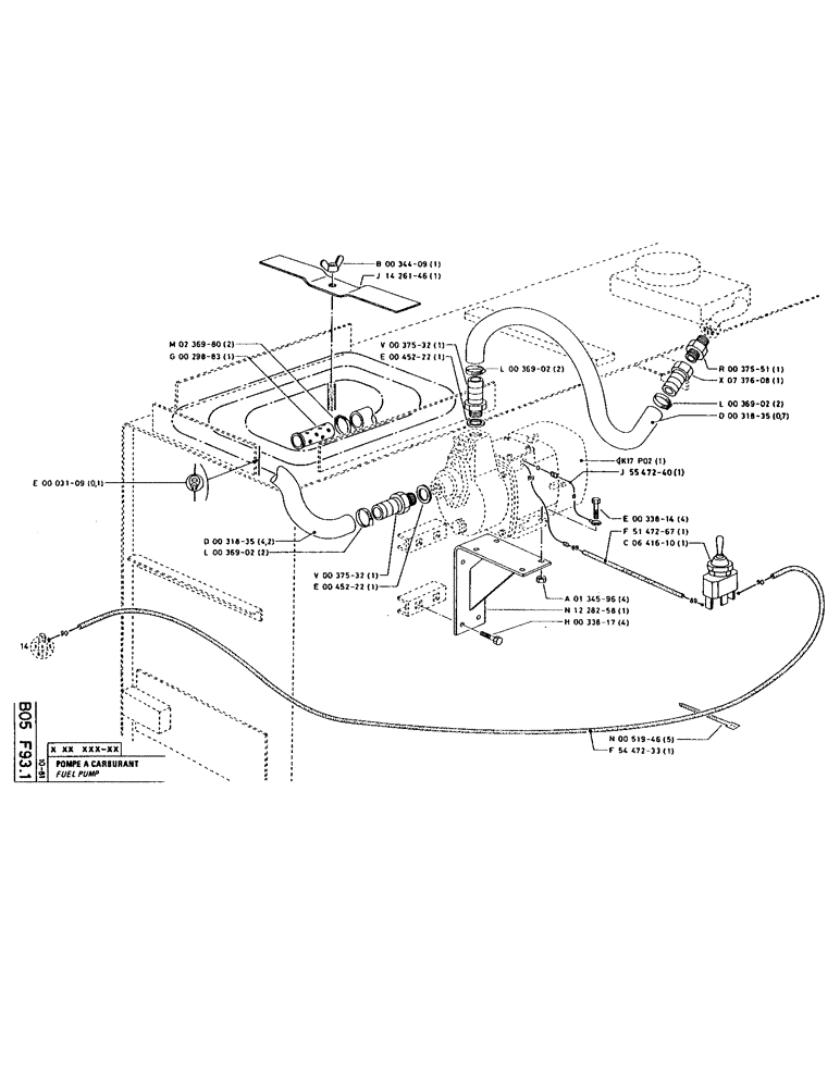 Схема запчастей Case 160CKS - (045) - FUEL PUMP (02) - FUEL SYSTEM