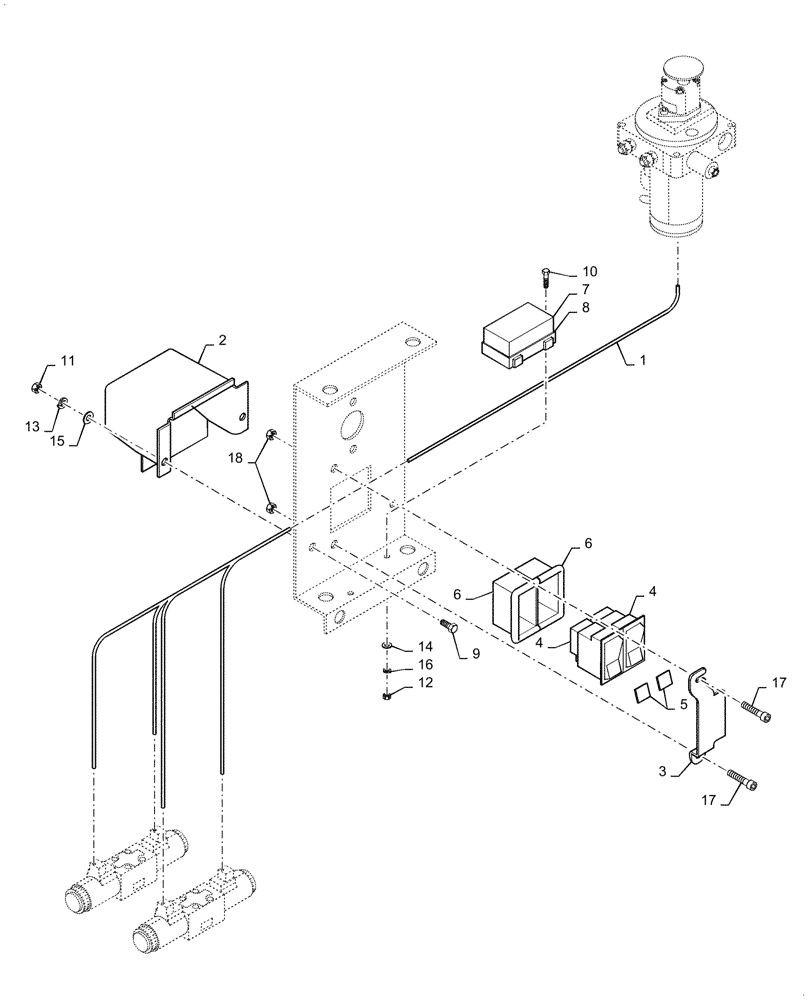 Схема запчастей Case SV212 - (55.632.01[03]) - HOOD AND CAB TILT INSTALLATION - ASN NENTC3713 (55) - ELECTRICAL SYSTEMS