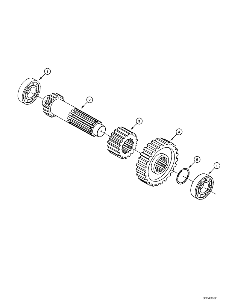 Схема запчастей Case 885 - (06.13[00]) - TRANSMISSION - 6TH SPEED AXLE (06) - POWER TRAIN