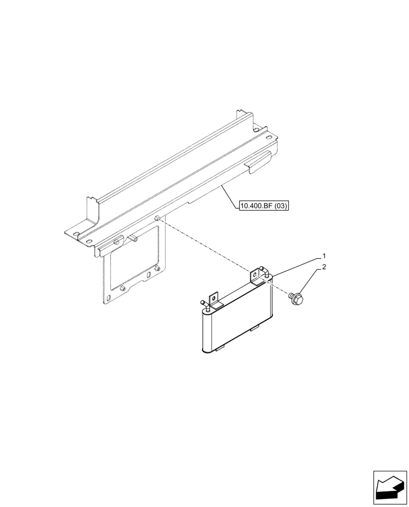 Схема запчастей Case CX160D LC - (10.216.AX) - FUEL COOLER (10) - ENGINE