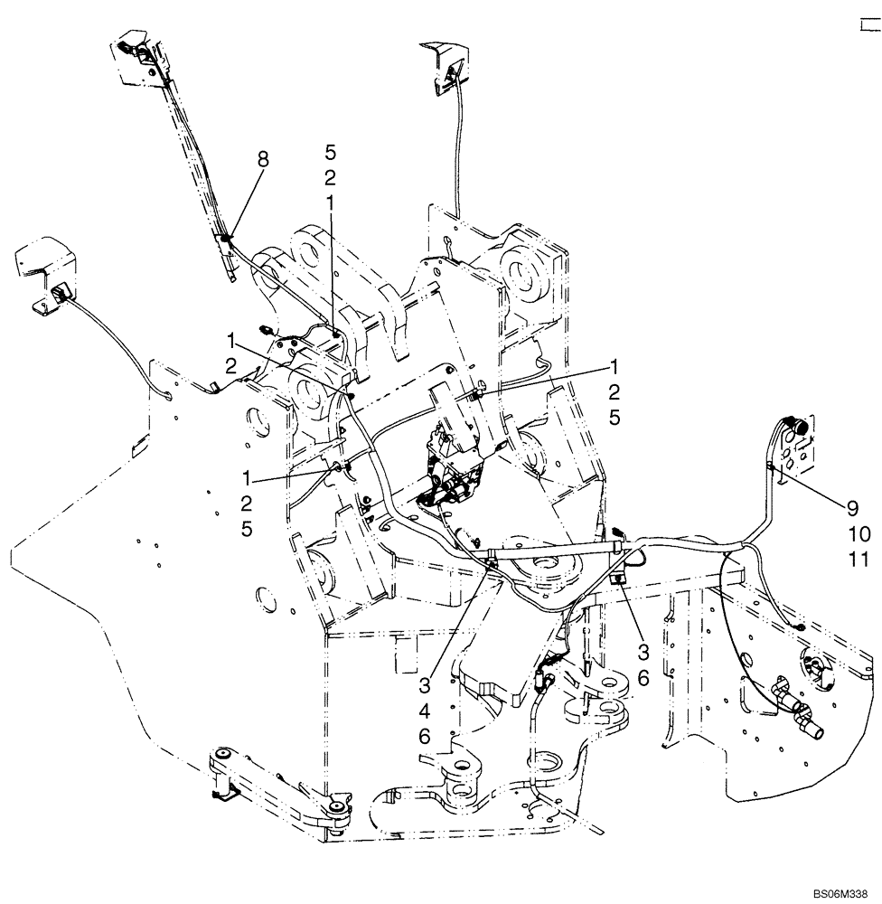 Схема запчастей Case 921E - (04-04C) - HARNESS, FRONT - MOUNTING (04) - ELECTRICAL SYSTEMS