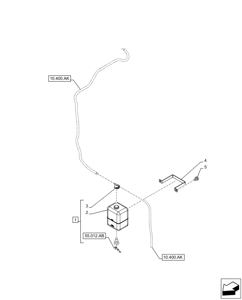 Схема запчастей Case CX160D LC - (10.400.BH) - RADIATOR, EXPANSION TANK (10) - ENGINE