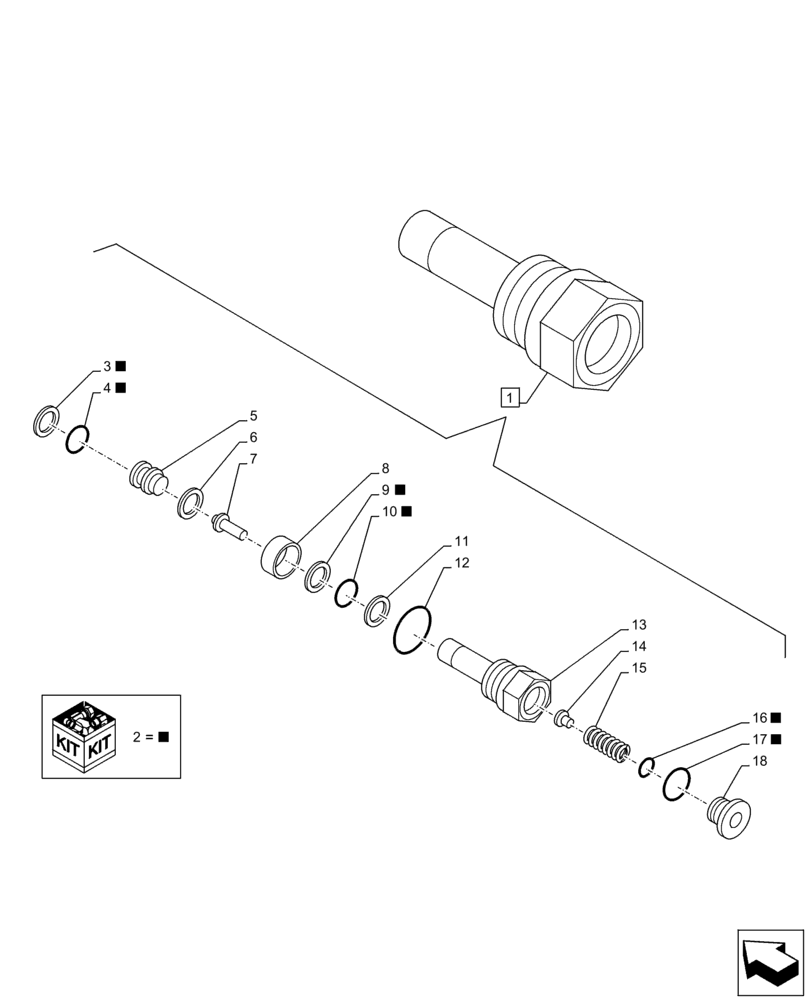 Схема запчастей Case CX130D LC - (35.353.AB[02]) - TRAVEL MOTOR & REDUCTION GEAR, RELIEF VALVE, COMPONENTS (35) - HYDRAULIC SYSTEMS