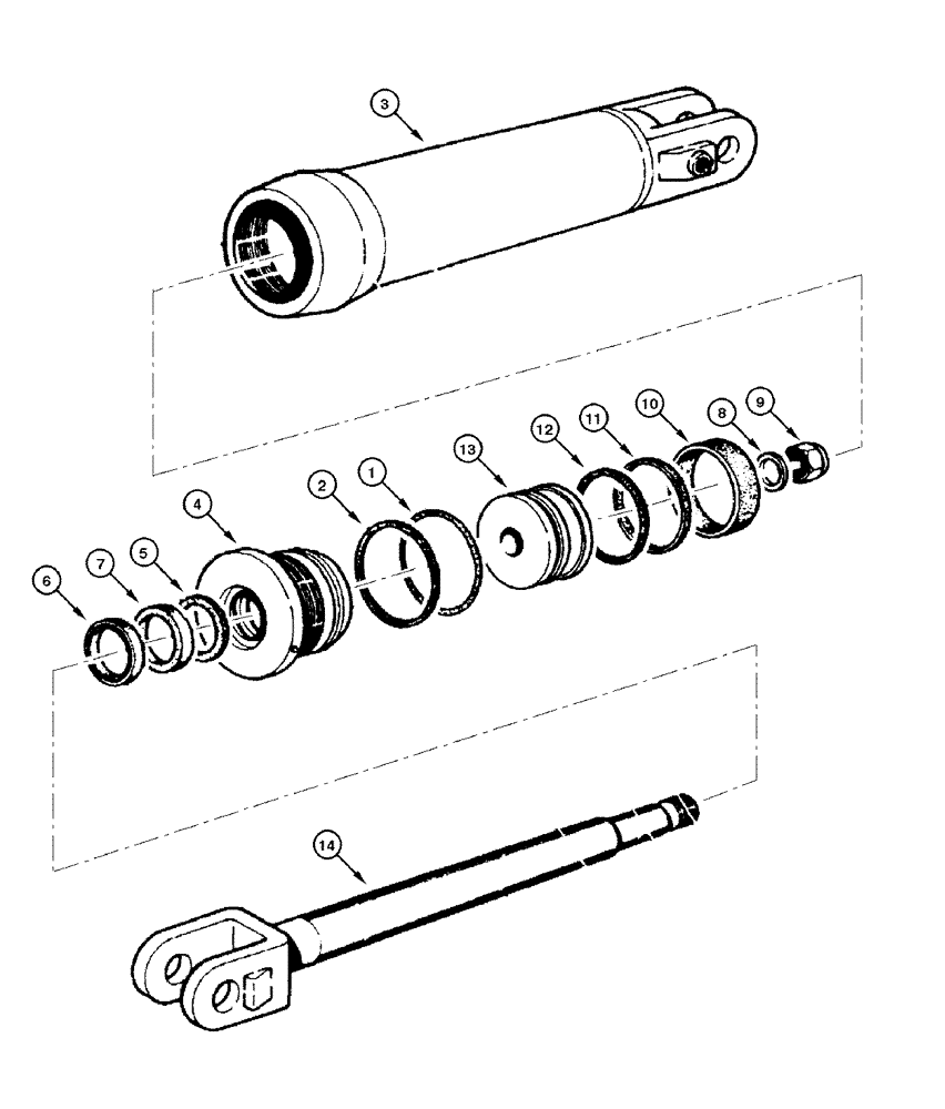 Схема запчастей Case 865 DHP - (8-120) - CYLINDER - SCARIFIER (08) - HYDRAULICS