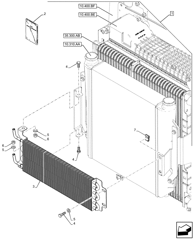 Схема запчастей Case 580N EP - (88.100.10[01]) - DIA KIT, HIGH AMBIENT (88) - ACCESSORIES