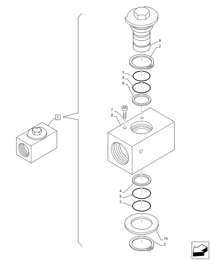 Схема запчастей Case CX130D - (35.360.AL[02]) - VAR - 461561, 461865, 461868, 461869, 461871 - ARM, STOP, VALVE, HAMMER CIRCUIT, SHEARS, HIGH FLOW, COMPONENTS (35) - HYDRAULIC SYSTEMS