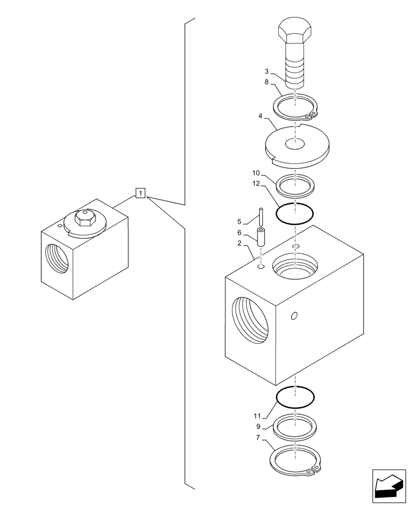 Схема запчастей Case CX160D LC - (35.360.AL[04]) - VAR - 461863 - ARM, STOP, VALVE, CLAMSHELL BUCKET, ROTATION, W/ ELECTRICAL PROPORTIONAL CONTROL, COMPONENTS (35) - HYDRAULIC SYSTEMS