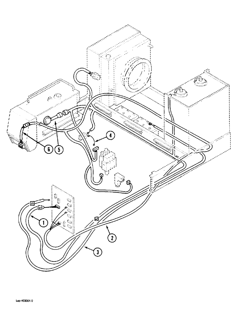 Схема запчастей Case 1088 - (4-12) - TURNTABLE ELECTRICAL HARNESS, P.I.N. FROM 20174 AND AFTER, P.I.N. FROM 106901 AND AFTER (04) - ELECTRICAL SYSTEMS