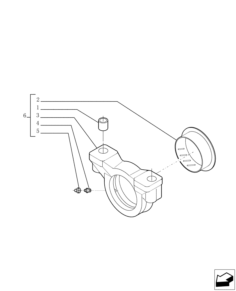 Схема запчастей Case TX742 - (9.00448[07]) - FRONT AXLE - SUPPORT - OPTIONAL CODE 749082081 (25) - FRONT AXLE SYSTEM