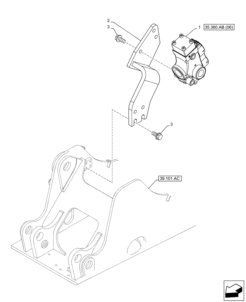 Схема запчастей Case CX130D LC - (35.360.AB[05]) - VAR - 461868, 461869 - DIRECTIONAL CONTROL VALVE, HAMMER CIRCUIT, HIGH FLOW, SHEARS, W/ ELECTRICAL PROPORTIONAL CONTROL (35) - HYDRAULIC SYSTEMS