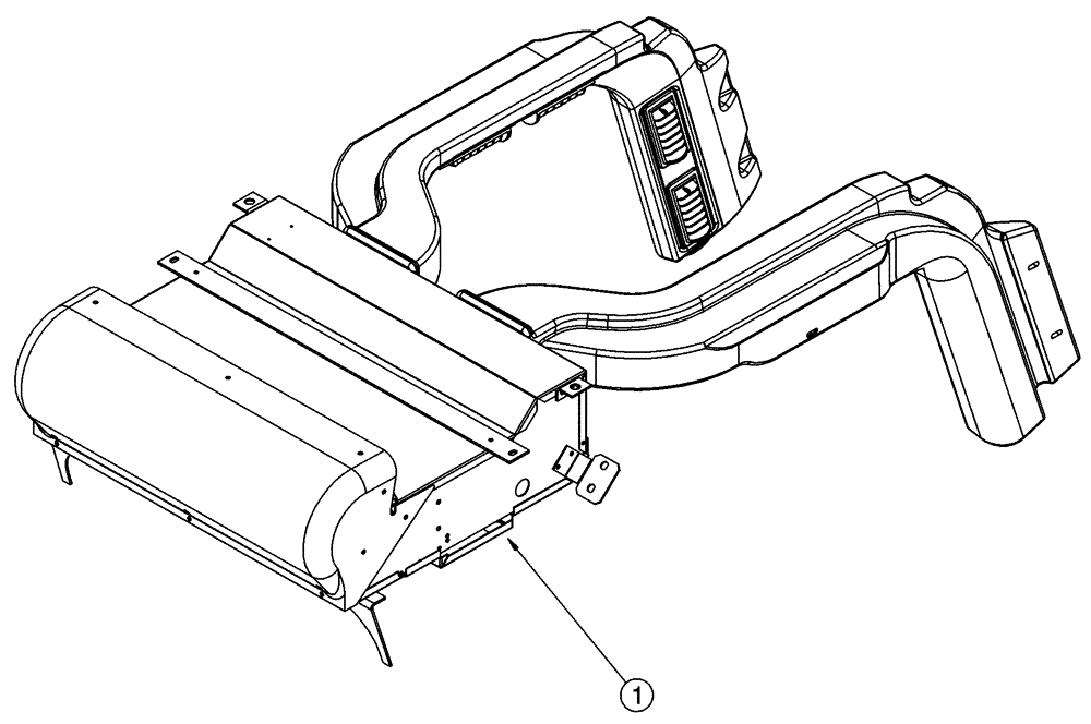 Схема запчастей Case 75XT - (09-50) - HEATING SYSTEM - HEATER, DELUXE (09) - CHASSIS