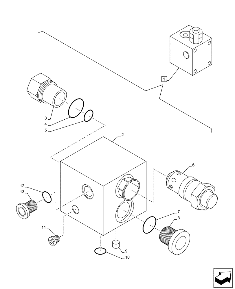 Схема запчастей Case CX130D - (35.741.AA[10]) - VAR - 481064 - LIFT CYLINDER, BLADE, SAFETY VALVE, COMPONENTS (35) - HYDRAULIC SYSTEMS