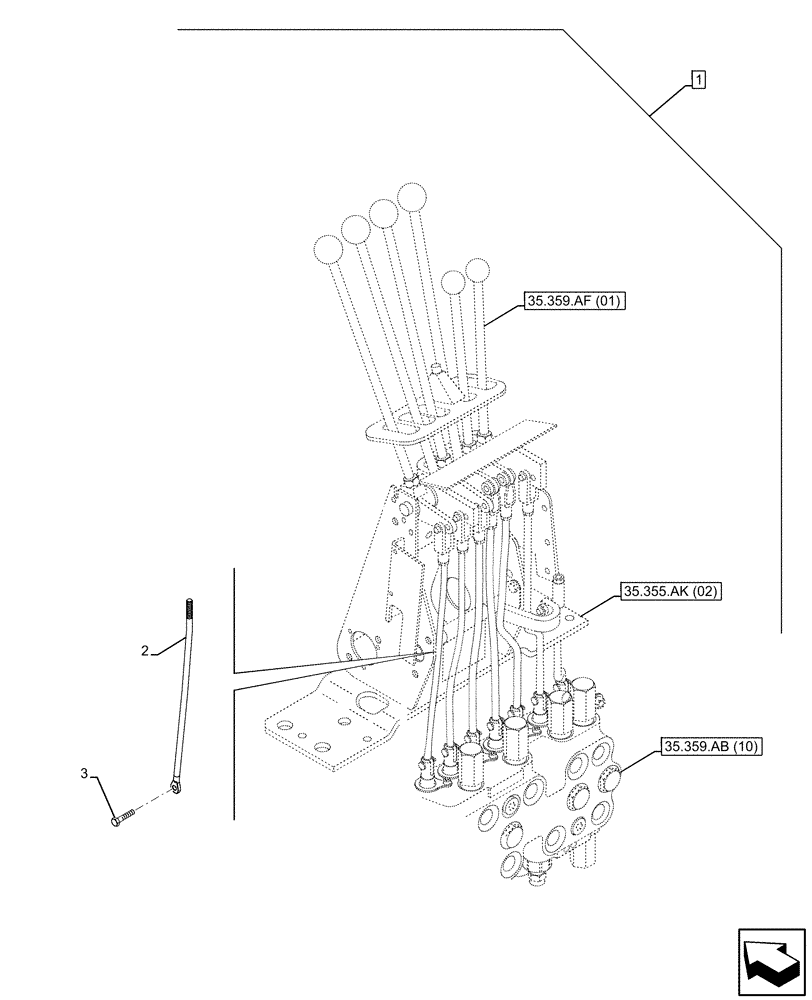 Схема запчастей Case 590SN - (88.100.35[41]) - DIA KIT, CONVERSION KIT, EXTENDABLE DIPPER (88) - ACCESSORIES