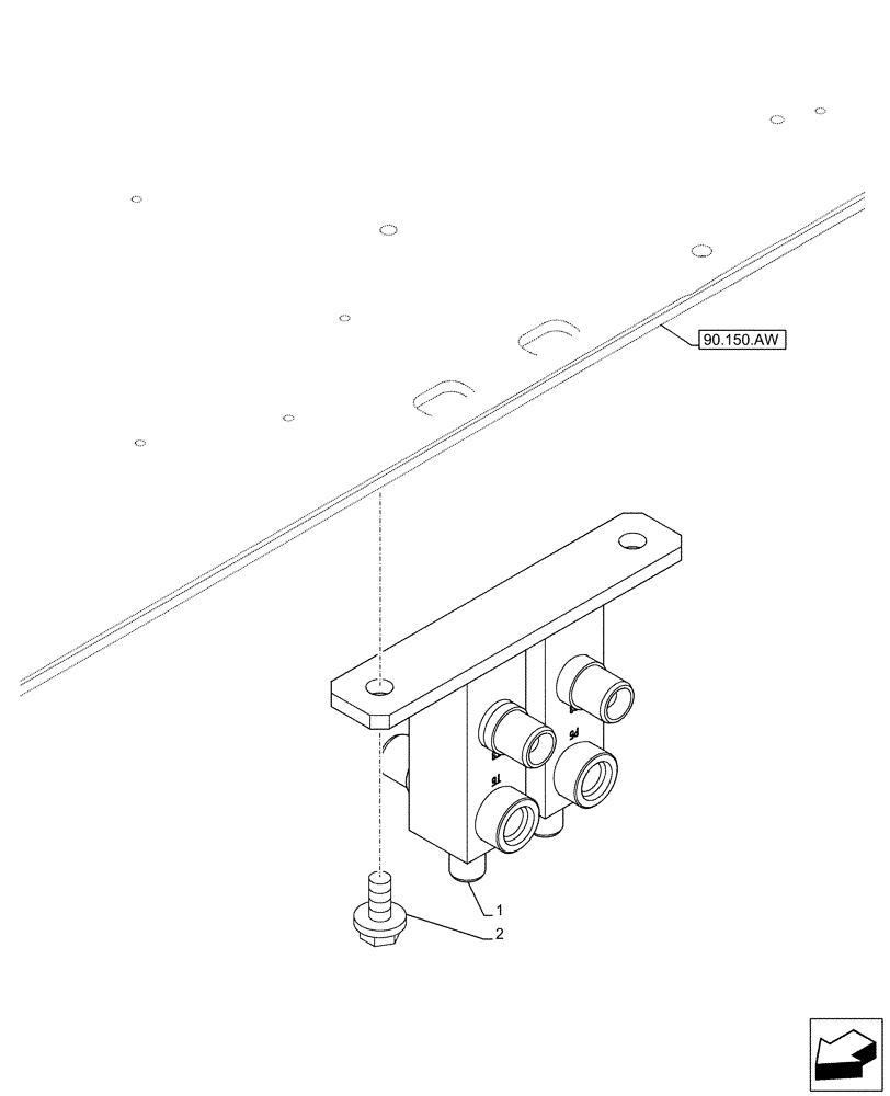 Схема запчастей Case CX160D LC - (35.355.AP) - STD + VAR - 461558 - JOYSTICK, DRAIN, BLOCK, VALVE, CONTROL PATTERN SELECTION (35) - HYDRAULIC SYSTEMS