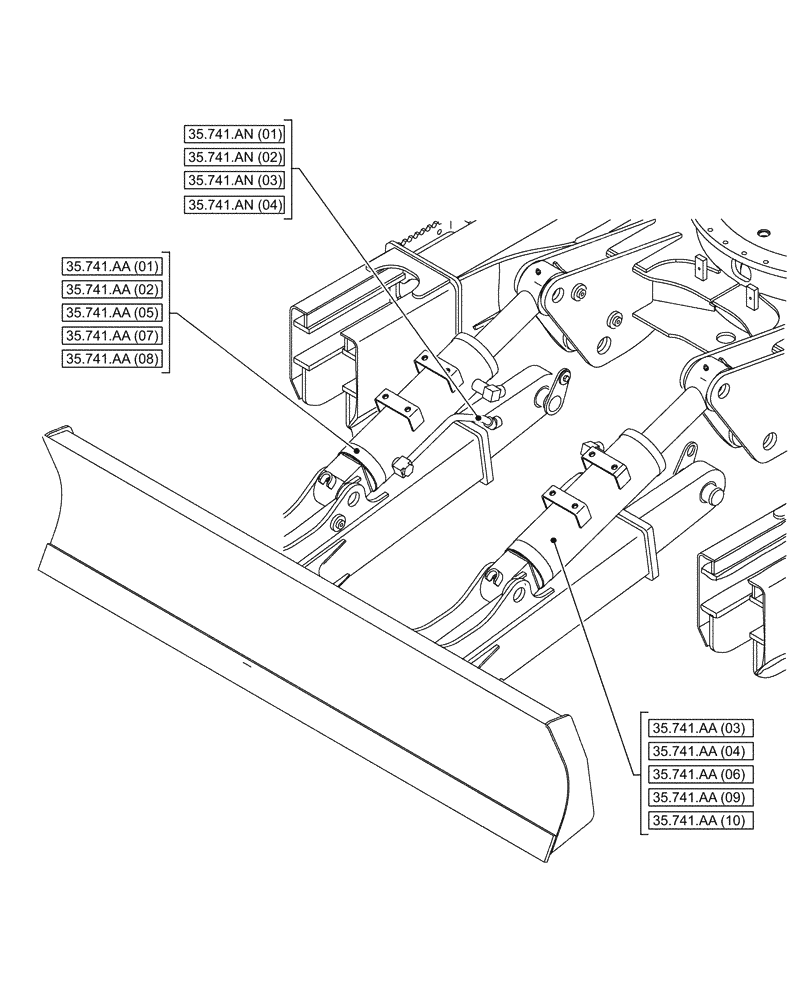 Схема запчастей Case CX130D - (35.000.00[06]) - SECTION INDEX - HYDRAULIC SYSTEMS (35) - HYDRAULIC SYSTEMS
