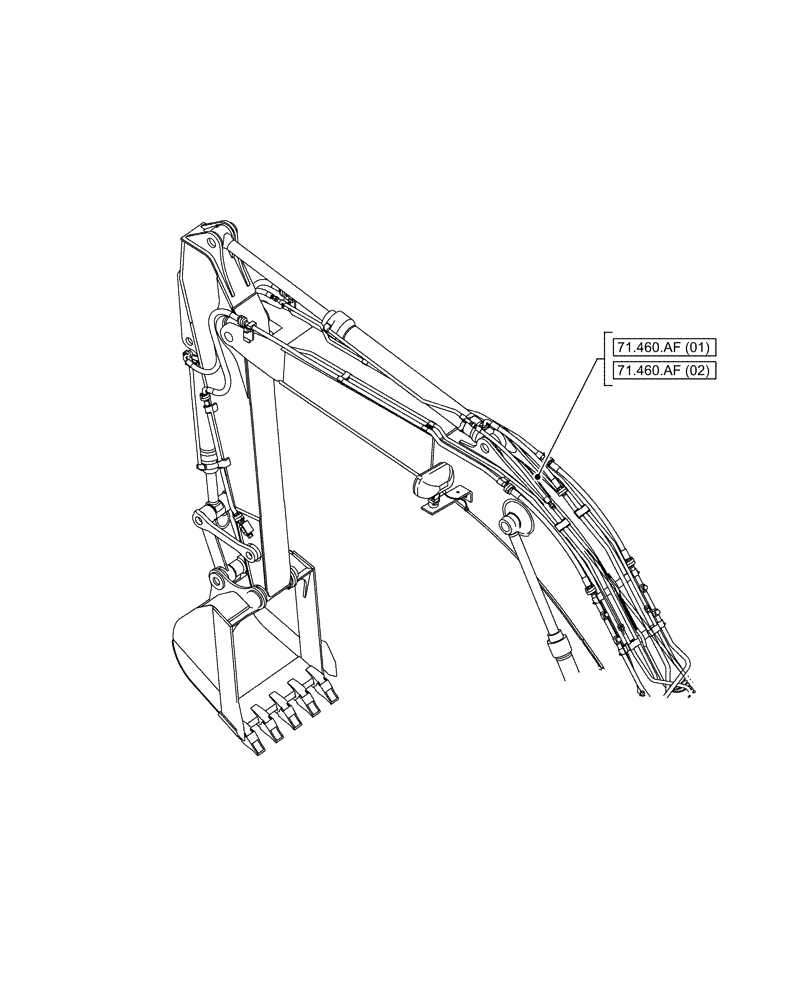 Схема запчастей Case CX130D - (00.000.71) - PICTORIAL INDEX - LUBRICATION SYSTEM (00) - GENERAL & PICTORIAL INDEX