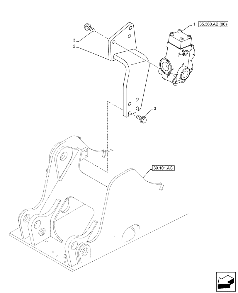 Схема запчастей Case CX160D LC - (35.360.AB[05]) - VAR - 461868, 461869 - DIRECTIONAL CONTROL VALVE, HAMMER CIRCUIT, HIGH FLOW, SHEARS, W/ ELECTRICAL PROPORTIONAL CONTROL (35) - HYDRAULIC SYSTEMS