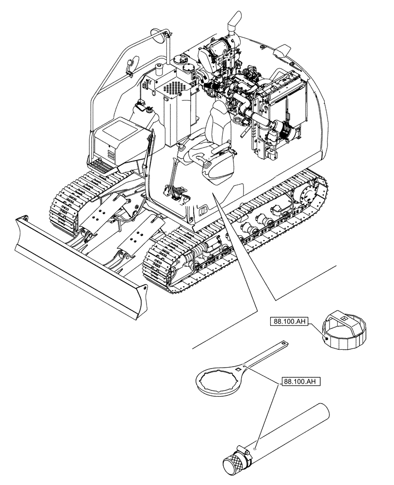 Схема запчастей Case CX130D LC - (88.000.00) - SECTION INDEX - ACCESSORIES (88) - ACCESSORIES