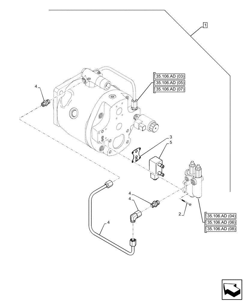 Схема запчастей Case 590SN - (88.100.35[39]) - DIA KIT, SUPPLEMENTAL COLD START AID, MECHANICAL (88) - ACCESSORIES