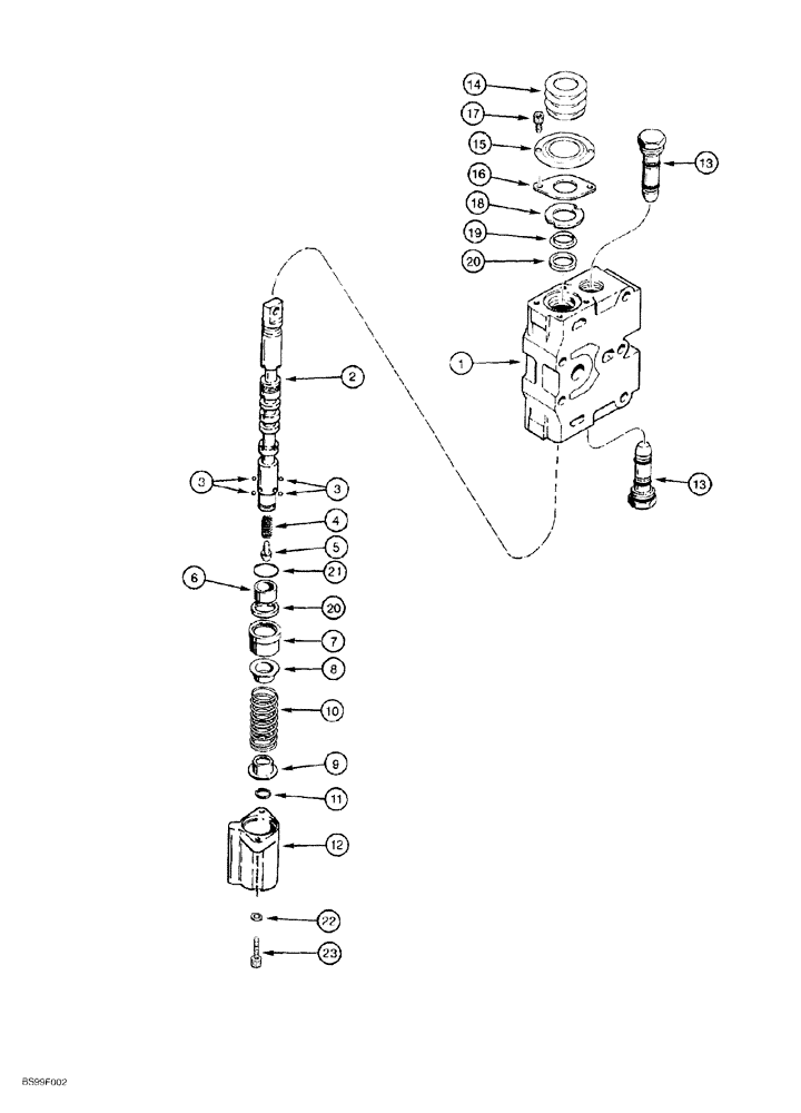 Схема запчастей Case 550G - (8-41A) - LIFT SECTION (07) - HYDRAULIC SYSTEM