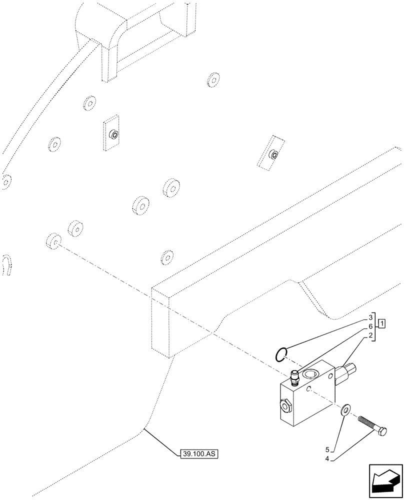 Схема запчастей Case 321F - (29.100.AD) - INCHING VALVE (29) - HYDROSTATIC DRIVE