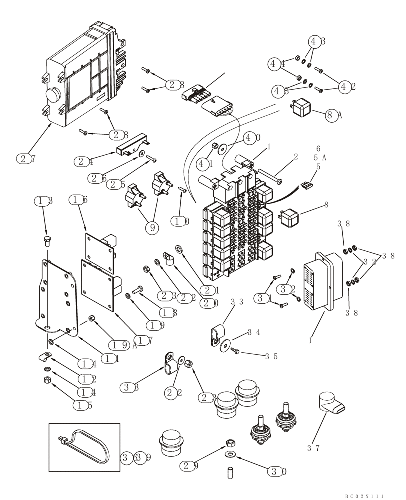 Схема запчастей Case 621D - (04-11) - HARNESS - CAB, MAIN (04) - ELECTRICAL SYSTEMS