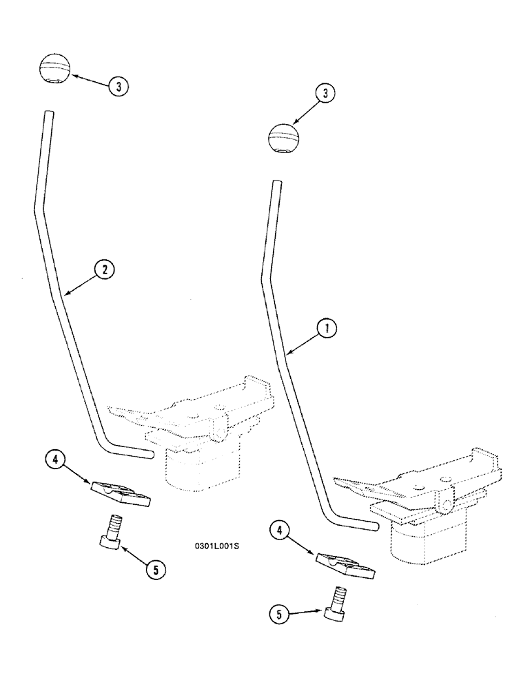 Схема запчастей Case 688C - (9D-24) - TRAVEL MANUAL CONTROL (05.1) - UPPERSTRUCTURE CHASSIS/ATTACHMENTS