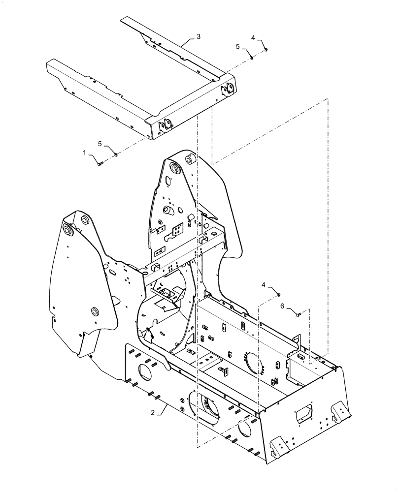 Схема запчастей Case SR175 - (39.100.AB[01]) - CHASSIS (SR175) BEFORE FEB 6, 2012 (39) - FRAMES AND BALLASTING