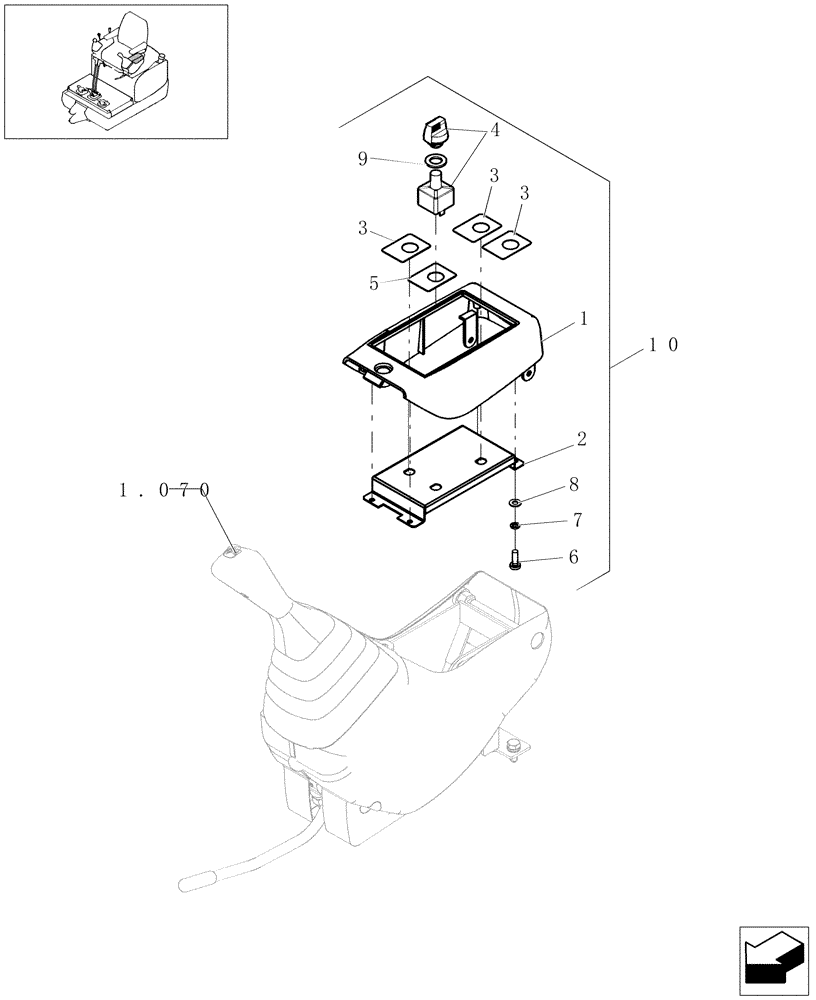 Схема запчастей Case CX16B - (1.220[03]) - ELECTRIC SYSTEM (55) - ELECTRICAL SYSTEMS