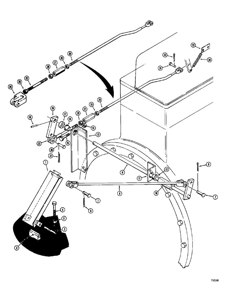 Схема запчастей Case 780 - (096) - FOOT THROTTLE (03) - FUEL SYSTEM