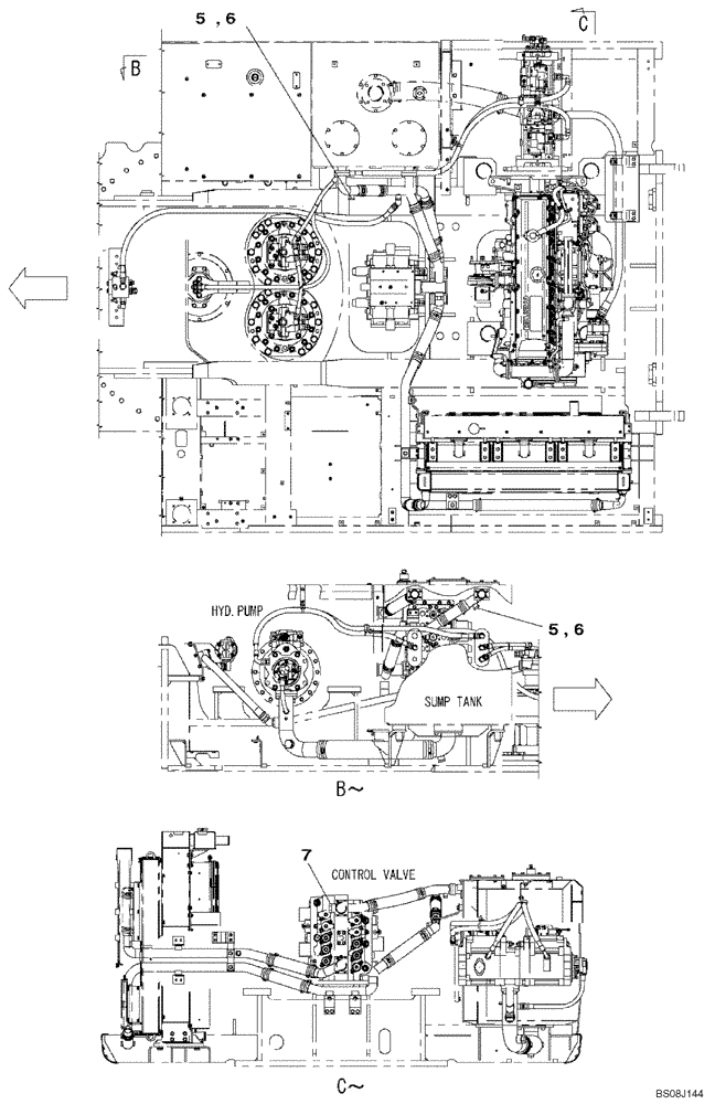 Схема запчастей Case CX800B - (08-78) - HYDRAULIC CIRCUIT - PLUG, BLANK-OFF (08) - HYDRAULICS