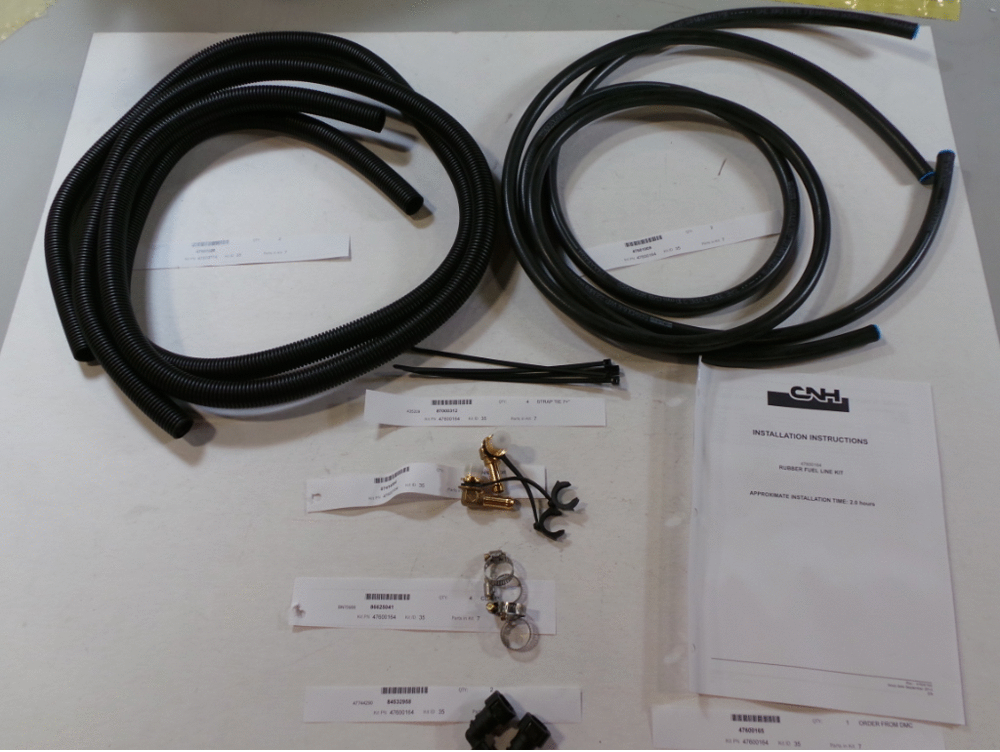 Схема запчастей Case 590SN - (88.088.05) - KIT RUBBER FUEL LINES TIER 3 (88) - ACCESSORIES