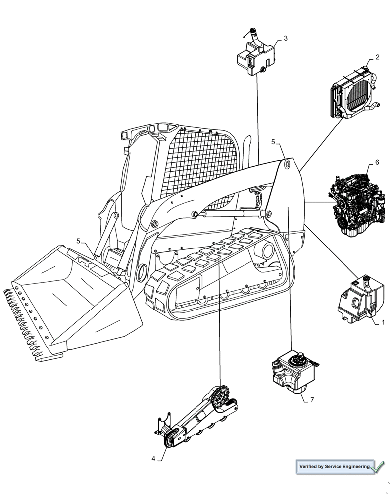 Схема запчастей Case TR340 - (05.100.03[02]) - CAPACITIES (05) - SERVICE & MAINTENANCE