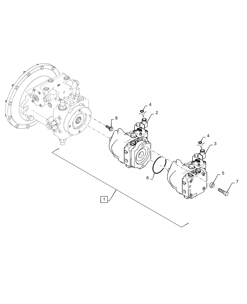 Схема запчастей Case DV210C - (35.104.AA[01]) - HYDRAULIC PUMP INSTALLATION, HIGH FREQUENCY (35) - HYDRAULIC SYSTEMS