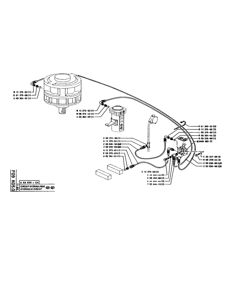 Схема запчастей Case 160CL - (126) - HYDRAULIC CIRCUIT (07) - HYDRAULIC SYSTEM