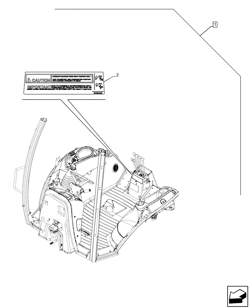 Схема запчастей Case 580SN WT - (88.100.90[10]) - DIA KIT, CONV FT SWG TO 2 LVR EHOE (88) - ACCESSORIES