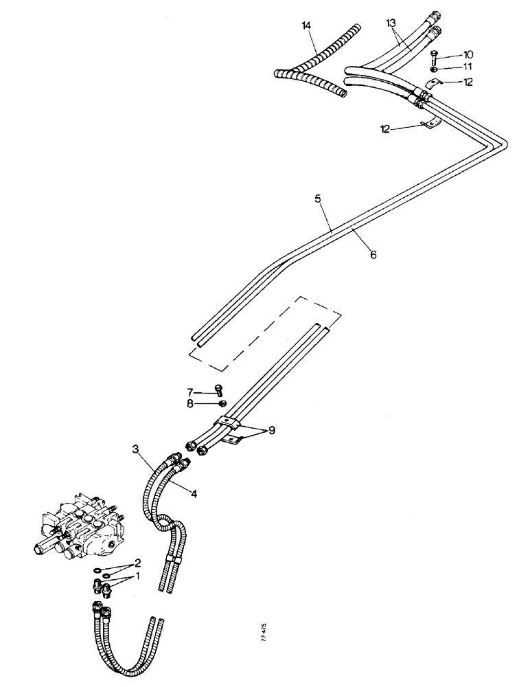 Схема запчастей Case 850 - (J06-1) - 4-IN-1 BUCKET HYDRAULICS (07) - HYDRAULIC SYSTEM