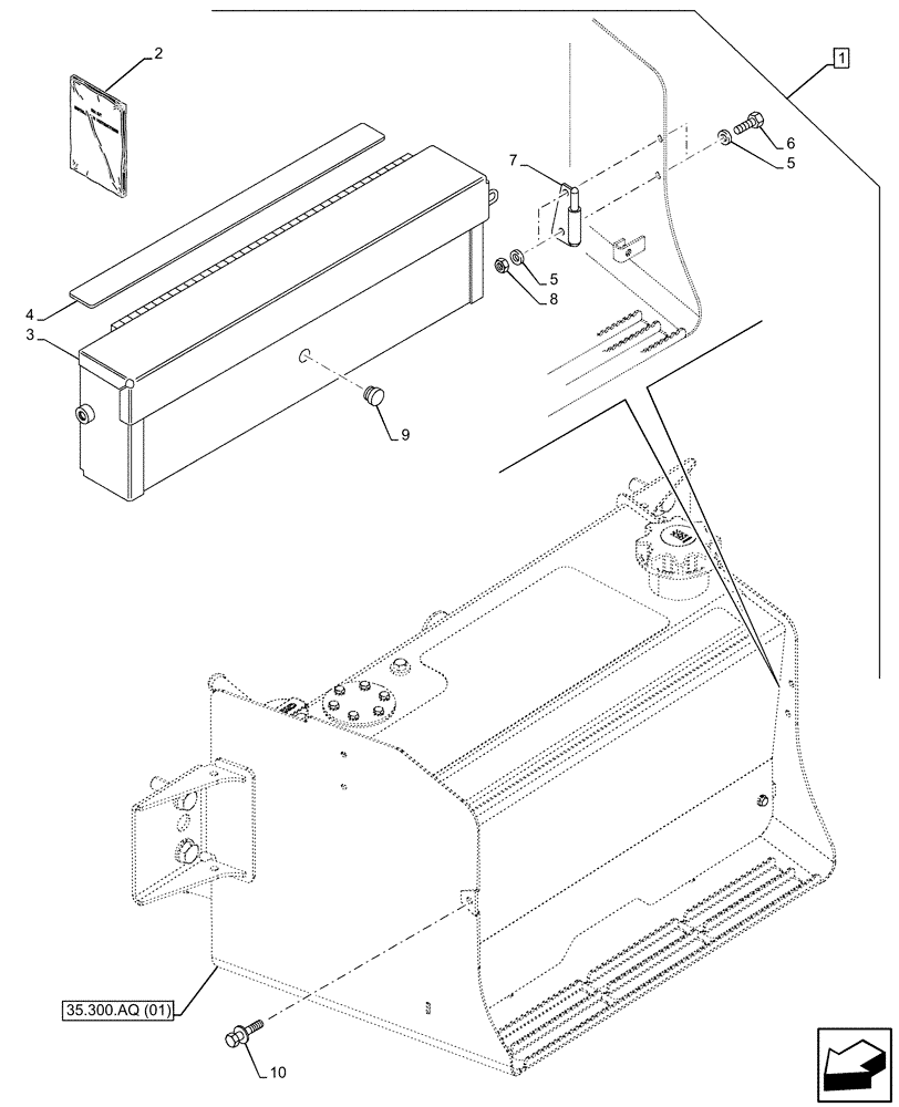 Схема запчастей Case 590SN - (88.100.88[01]) - DIA KIT (88) - ACCESSORIES