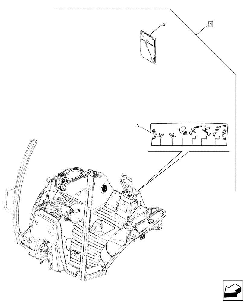 Схема запчастей Case 590SN - (88.100.90[11]) - DIA KIT, CONVERT STD DIPPER TO EHOE - F/SW (88) - ACCESSORIES