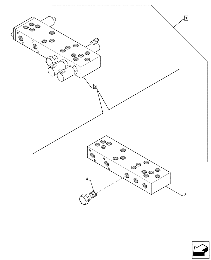 Схема запчастей Case 580SN - (88.100.35[086]) - DIA KIT, VALVE, PRESSURE REDUCING, PILOT MANIFOLD (88) - ACCESSORIES