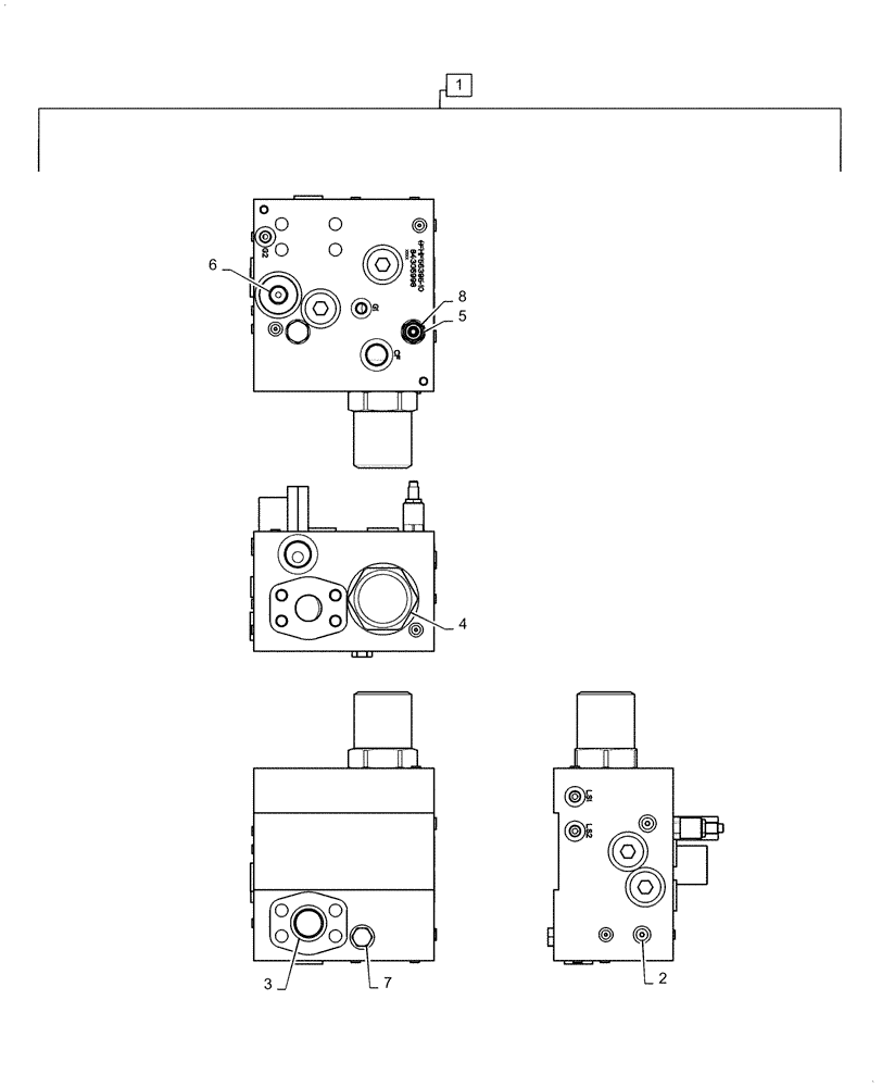 Схема запчастей Case 1021G - (35.106.040) - VAR - 424224 - HYDRAULIC PUMP PRIORITY VALVE (35) - HYDRAULIC SYSTEMS